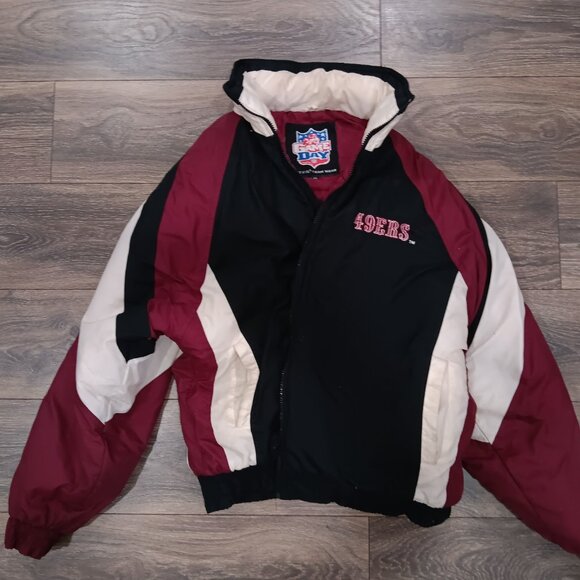 Vintage San Francisco 49ERS Jacket Size XL NFL Game Day T.F.G. Team Wear - Picture 6 of 12